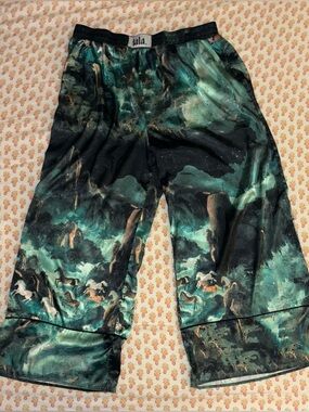 Mystic Mustang Jacquard Satin Pants - PANTS ONLY